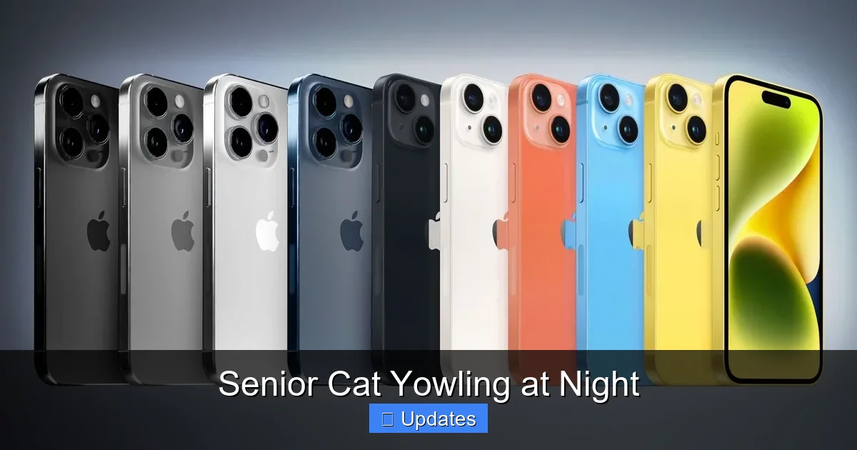Senior Cat Yowling at Night