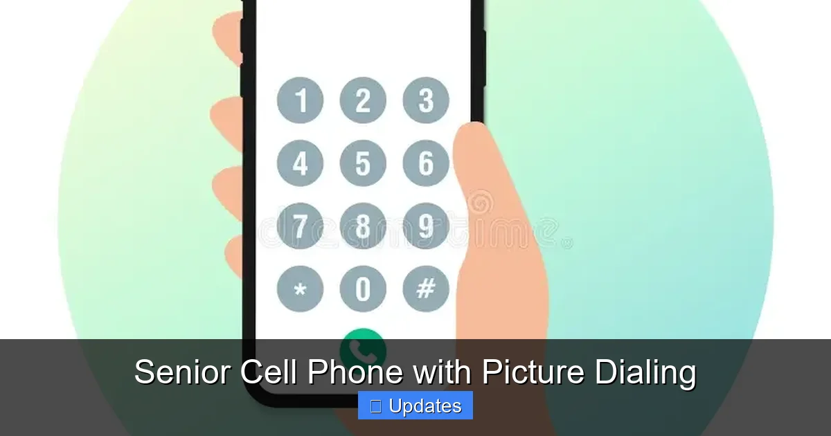 Senior Cell Phone with Picture Dialing