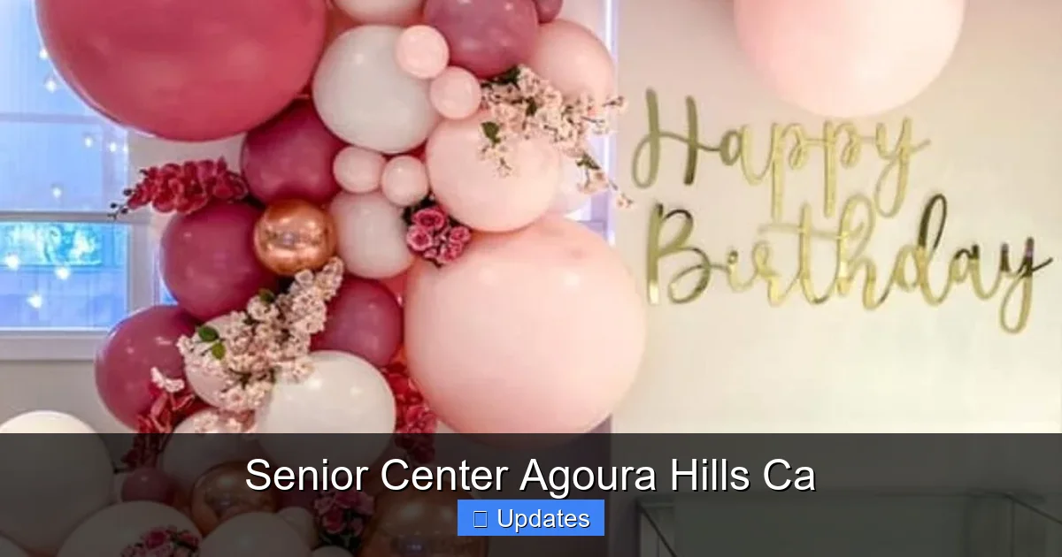 Senior Center Agoura Hills Ca