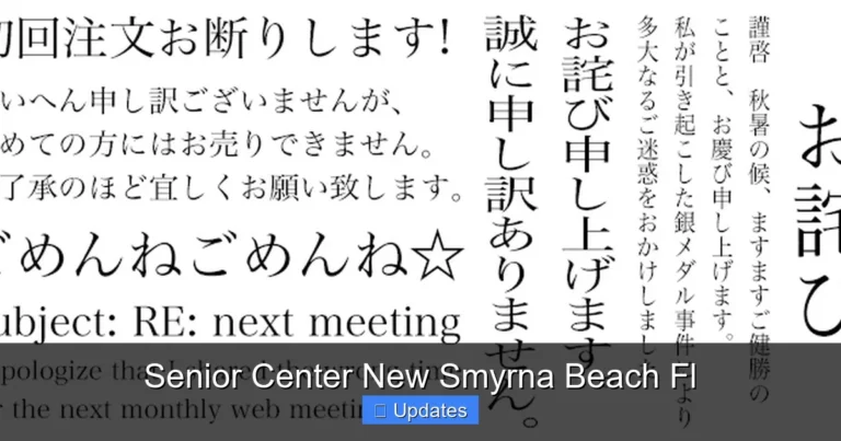 Senior Center New Smyrna Beach Fl