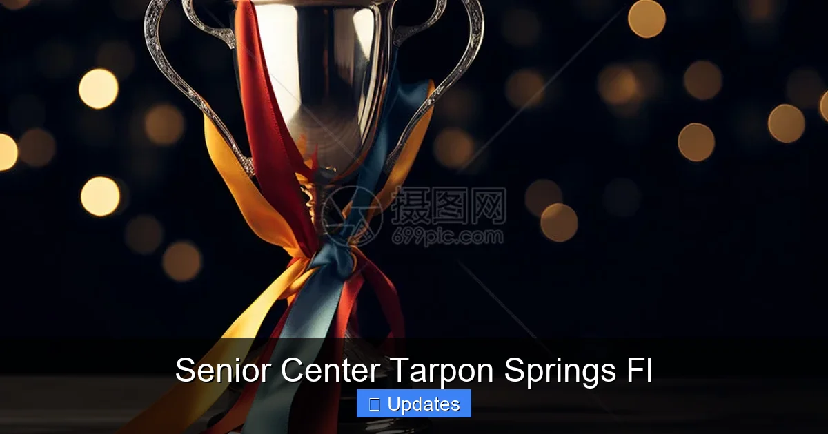 Senior Center Tarpon Springs Fl