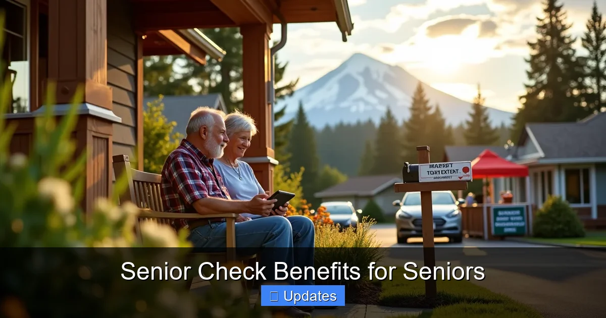 Senior Check Benefits for Seniors