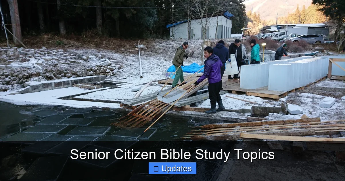 Senior Citizen Bible Study Topics