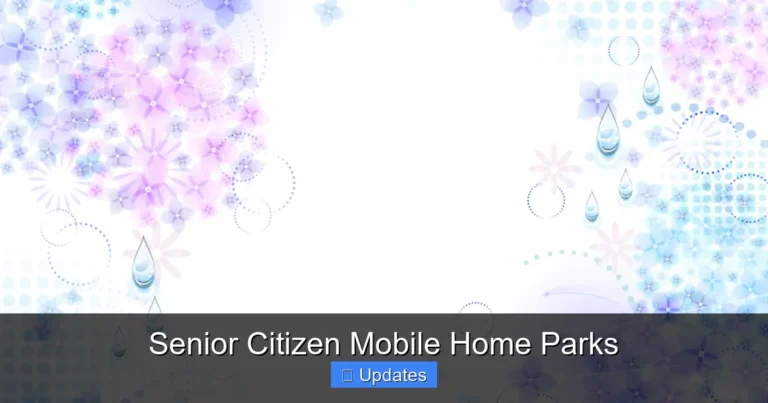 Senior Citizen Mobile Home Parks