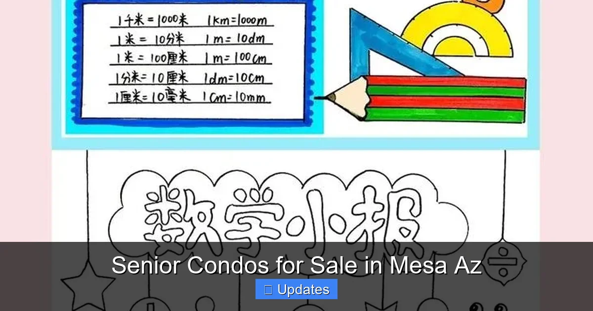 Senior Condos for Sale in Mesa Az