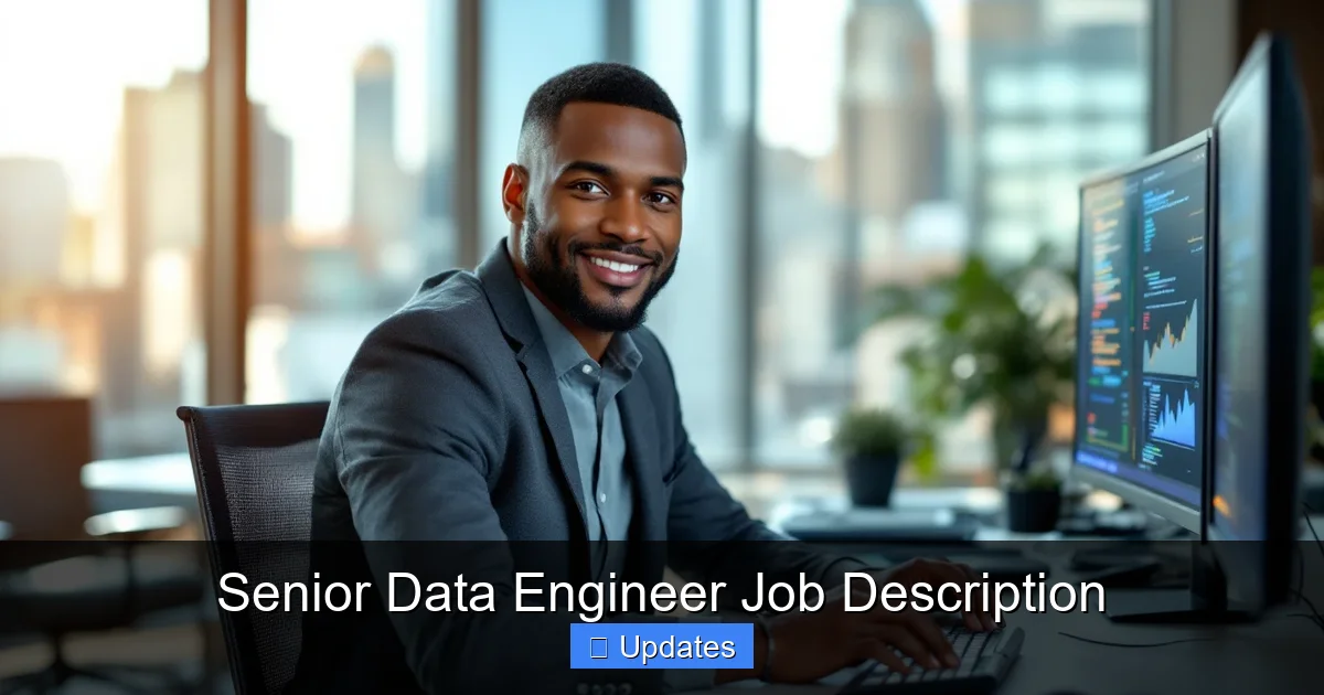 Senior Data Engineer Job Description - SeniorsProTalk