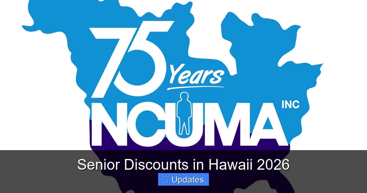 Senior Discounts in Hawaii 2026
