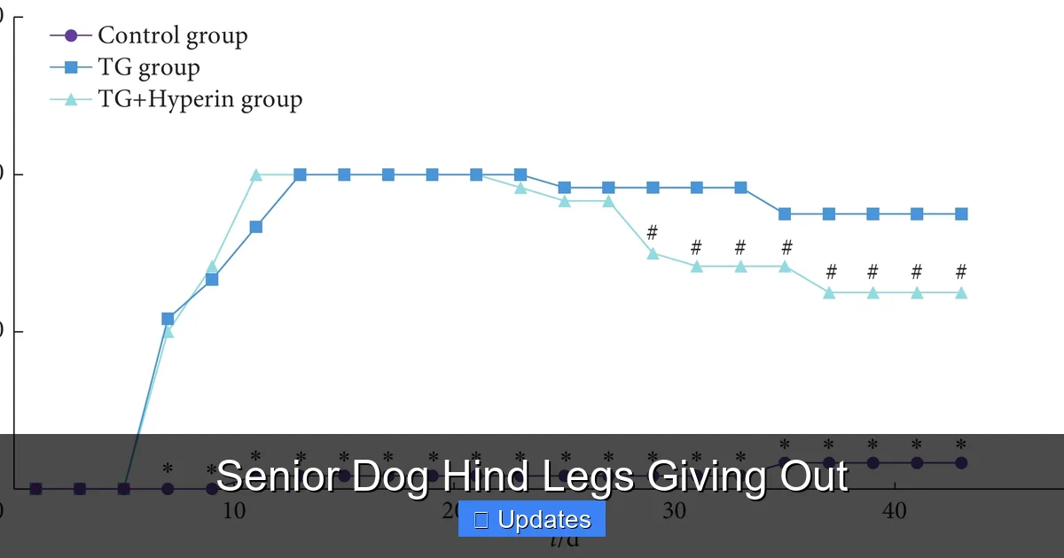 Senior Dog Hind Legs Giving Out