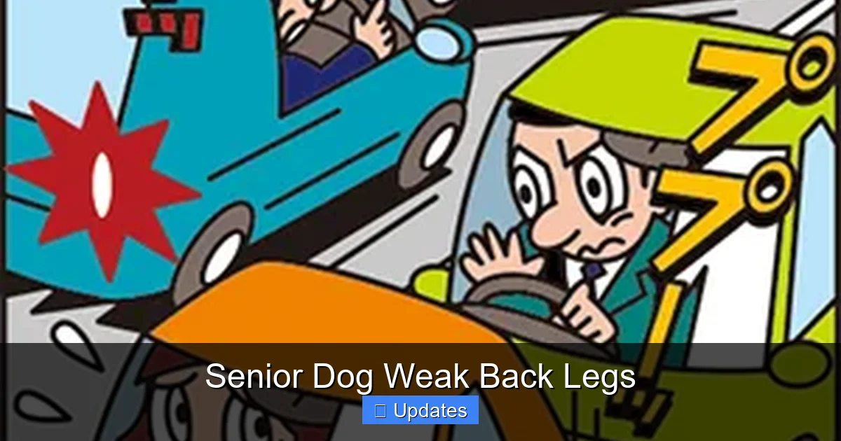 Senior Dog Weak Back Legs