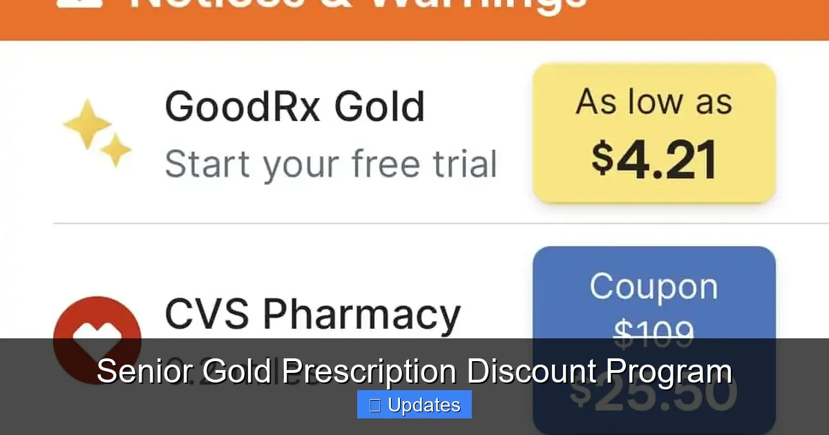 Senior Gold Prescription Discount Program