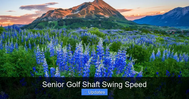 Senior Golf Shaft Swing Speed