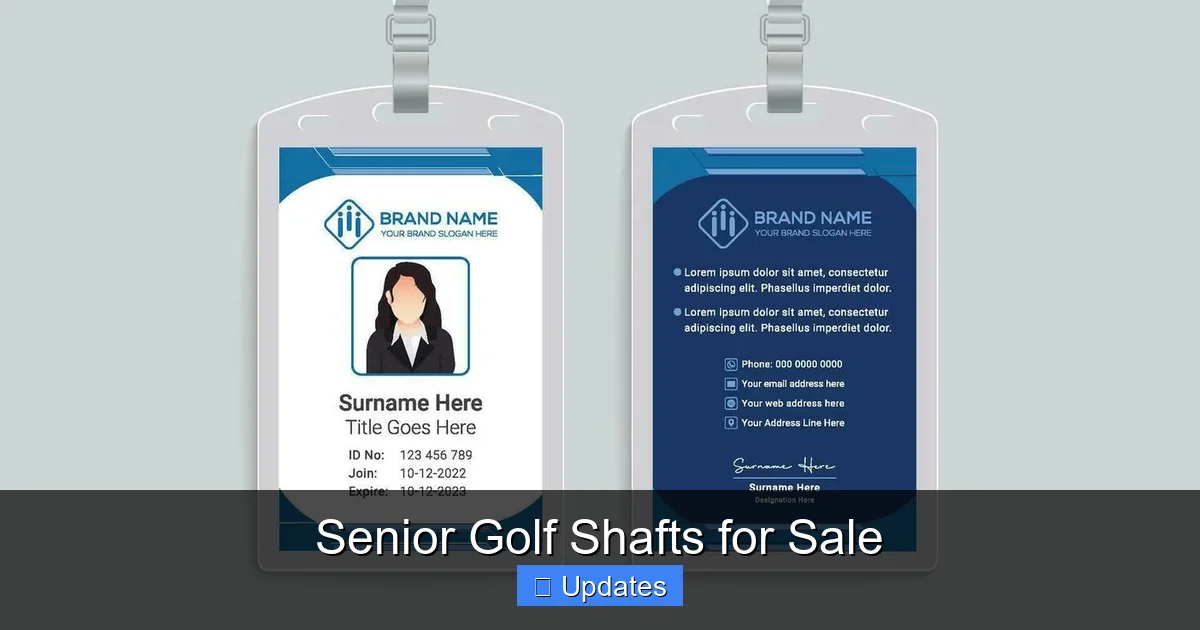 Senior Golf Shafts for Sale