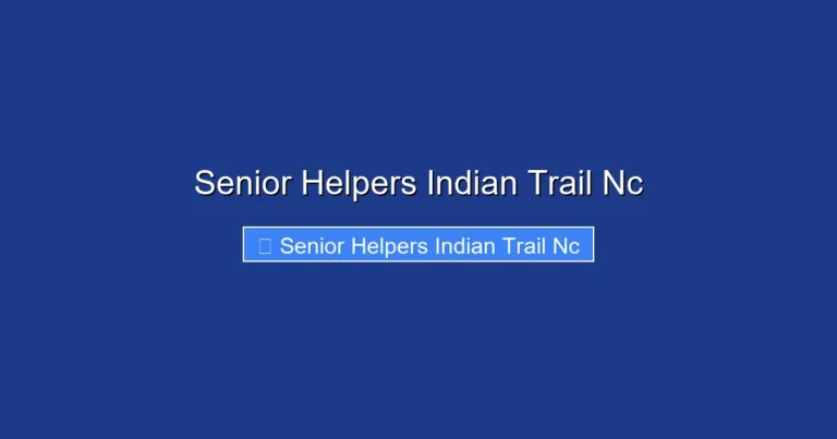 Senior Helpers Indian Trail Nc