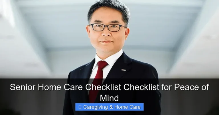 Senior Home Care Checklist Checklist for Peace of Mind