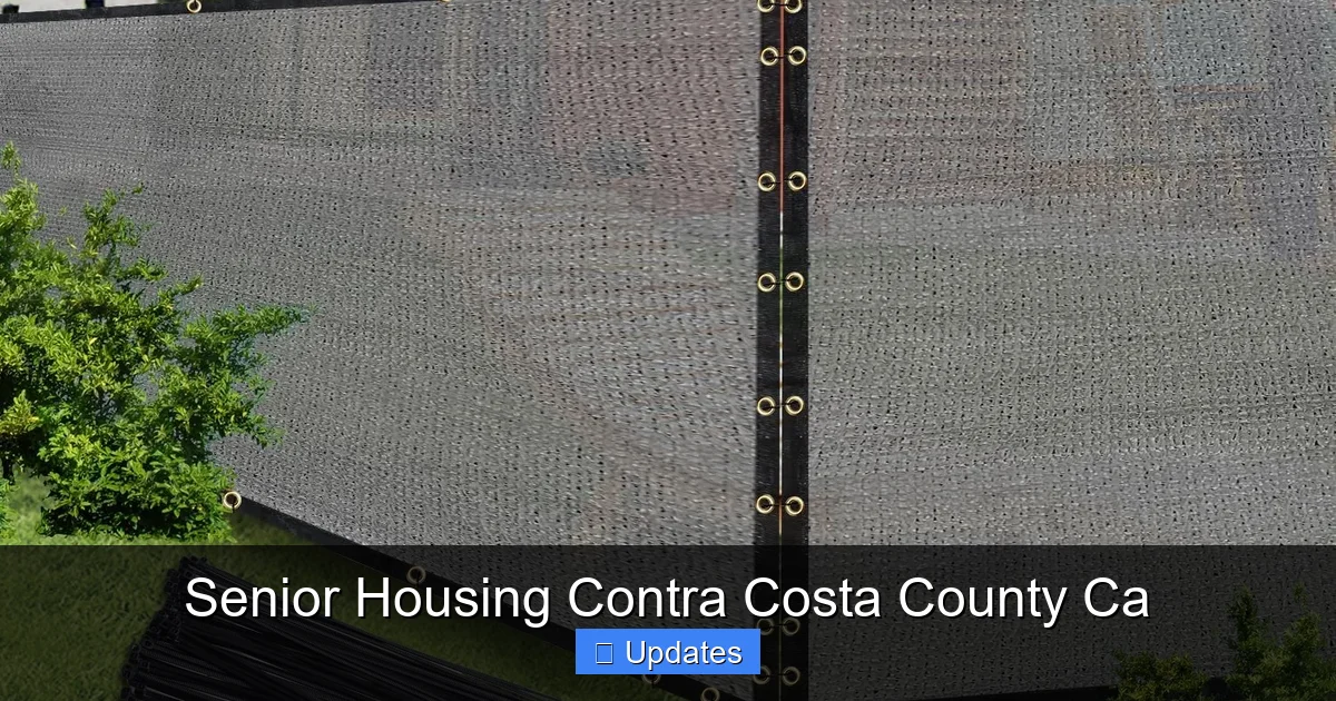 Senior Housing Contra Costa County Ca