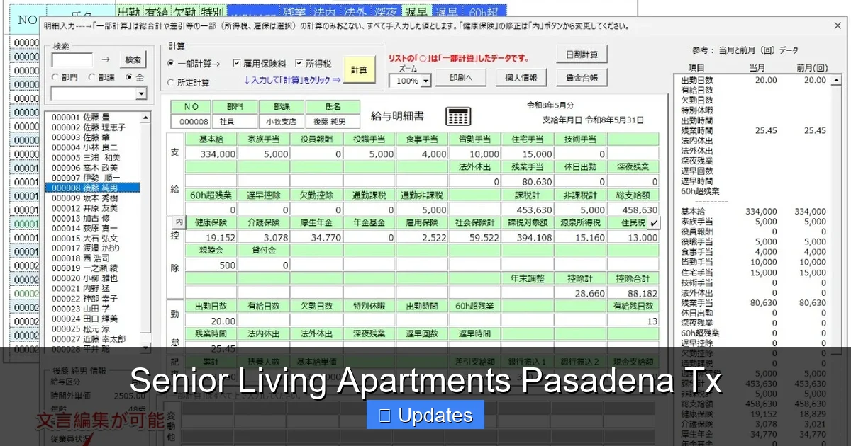 Senior Living Apartments Pasadena Tx