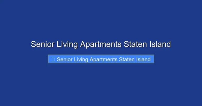 Senior Living Apartments Staten Island