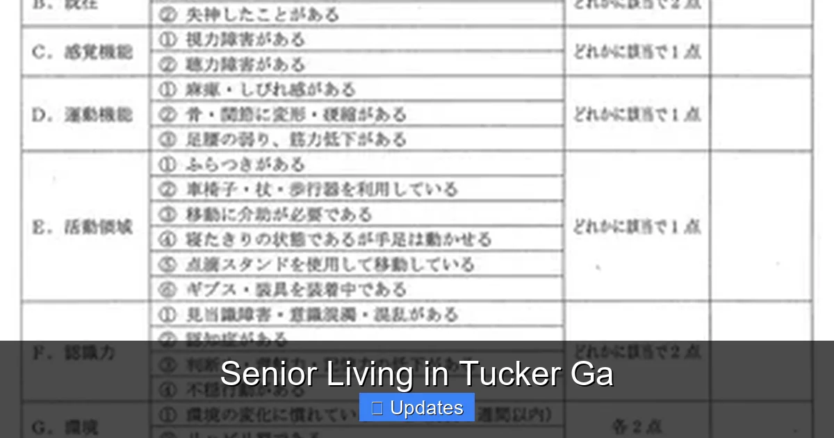 Senior Living in Tucker Ga
