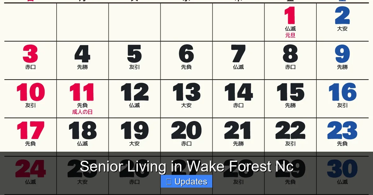 Senior Living in Wake Forest Nc