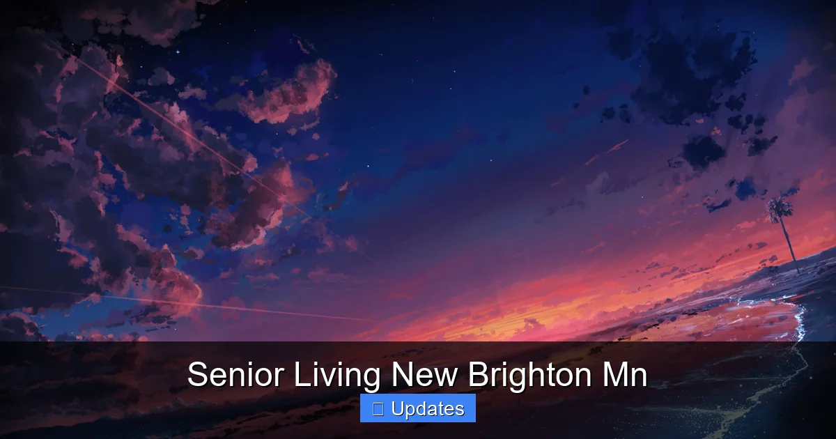 Senior Living New Brighton Mn