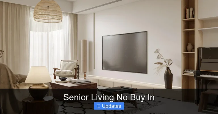 Senior Living No Buy In