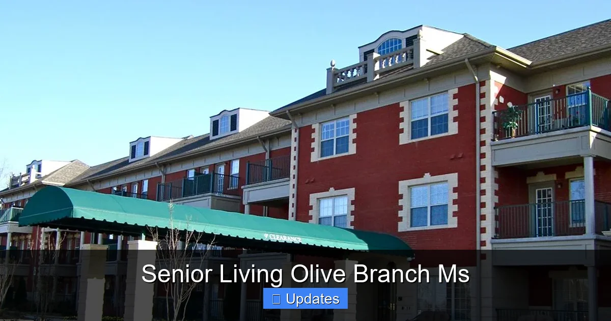 Senior Living Olive Branch Ms