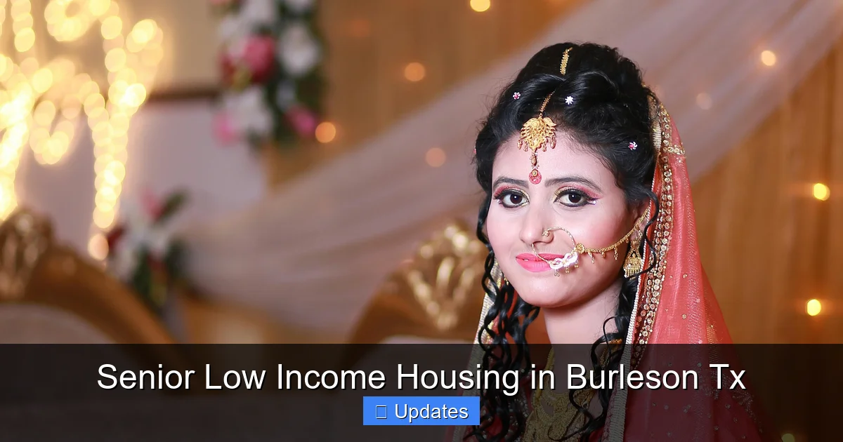 Senior Low Income Housing in Burleson Tx