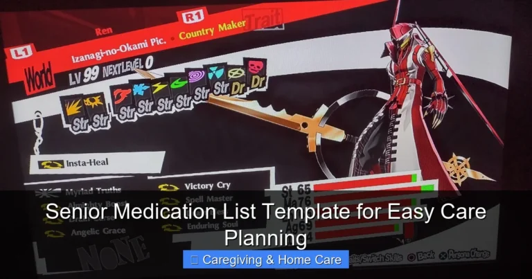 Senior Medication List Template for Easy Care Planning