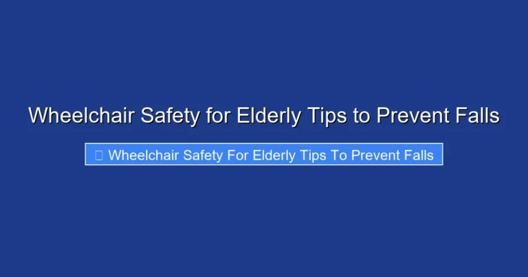 Wheelchair Safety for Elderly Tips to Prevent Falls