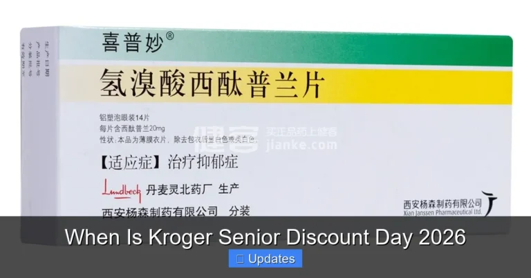 When Is Kroger Senior Discount Day 2026