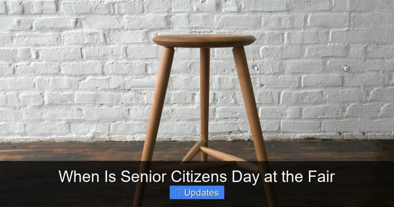 When Is Senior Citizens Day at the Fair