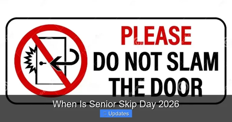 When Is Senior Skip Day 2026
