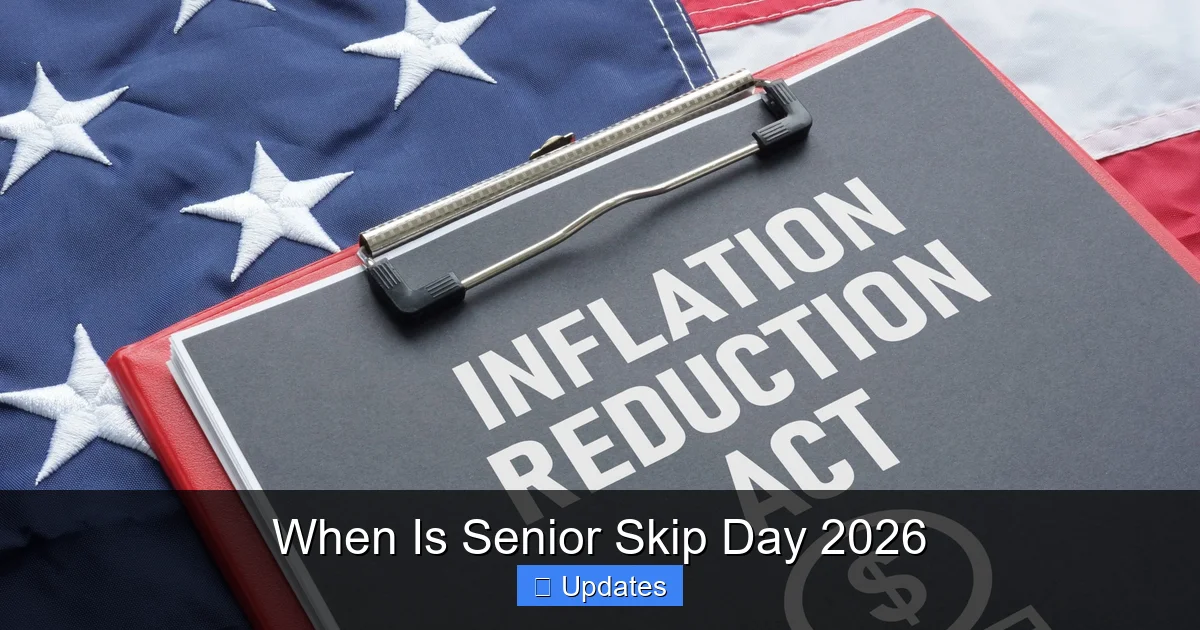 When Is Senior Skip Day 2026