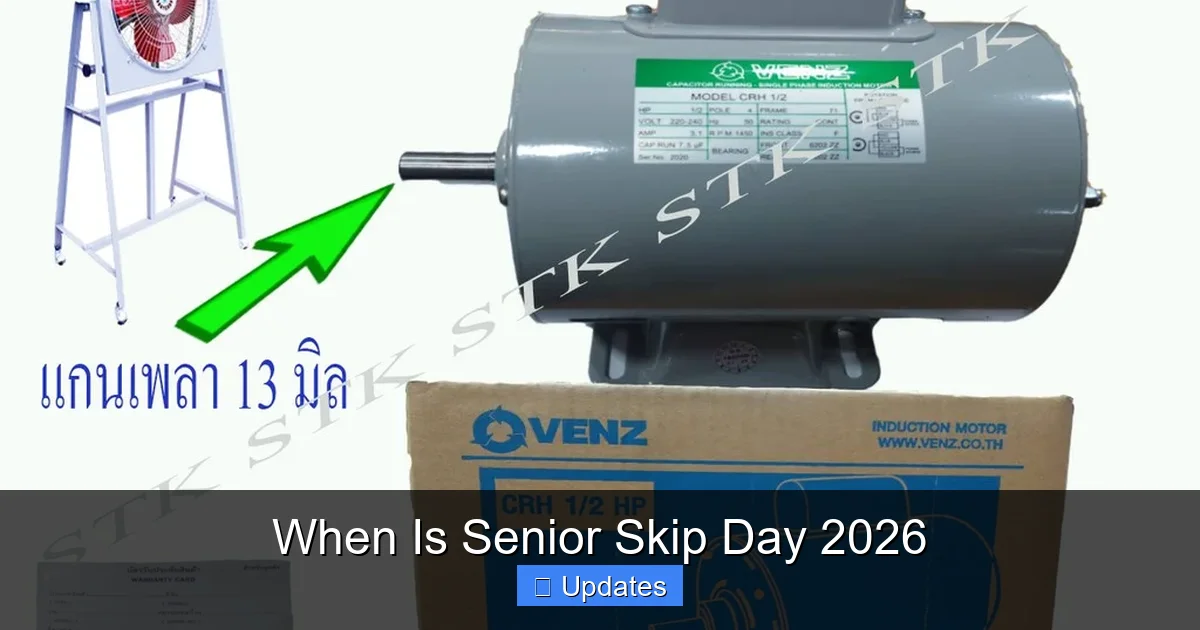 When Is Senior Skip Day 2026