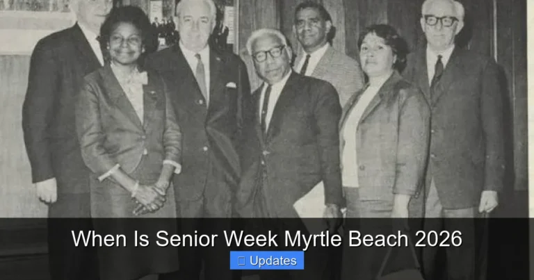 When Is Senior Week Myrtle Beach 2026