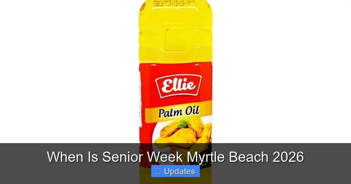 When Is Senior Week Myrtle Beach 2026
