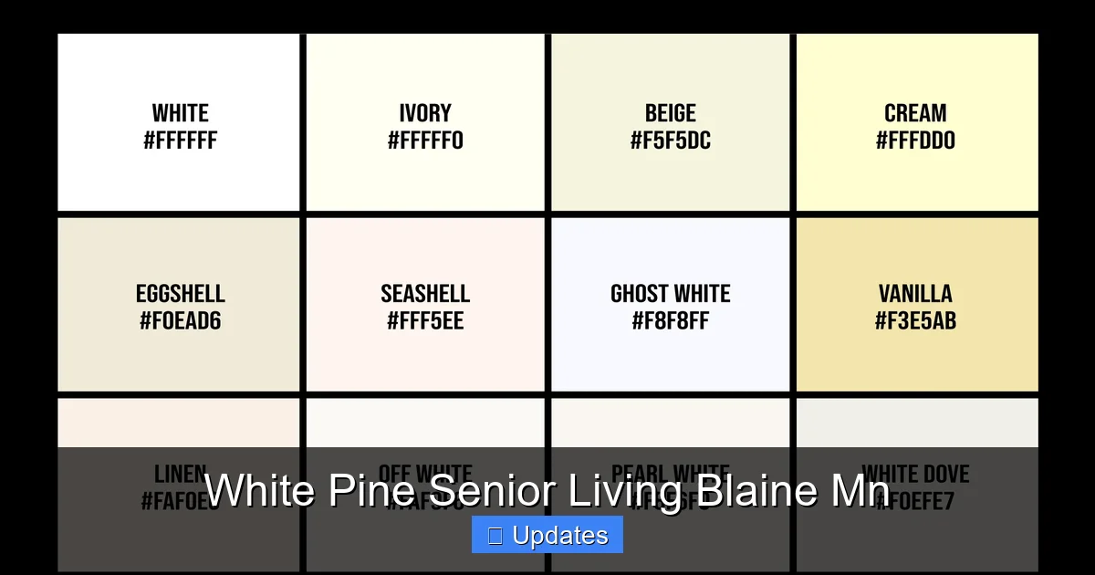White Pine Senior Living Blaine Mn