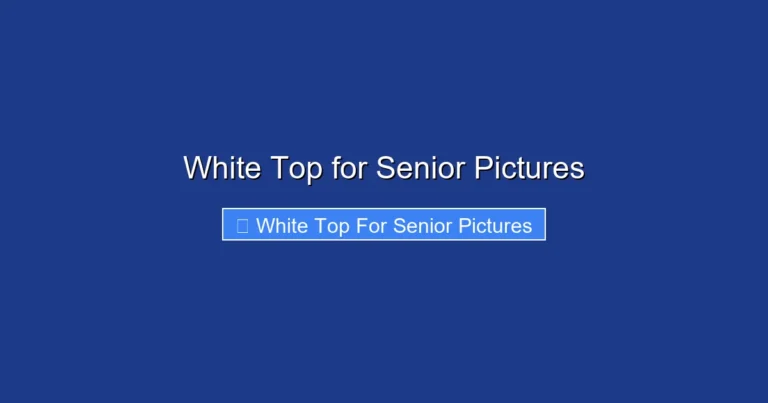 White Top for Senior Pictures
