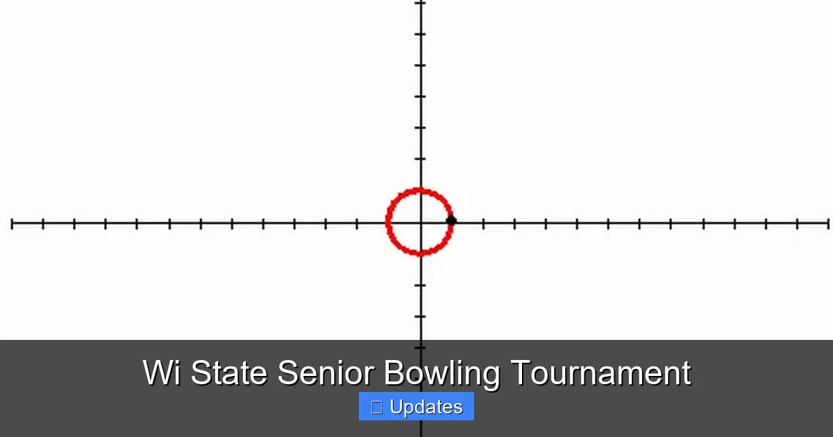 Wi State Senior Bowling Tournament