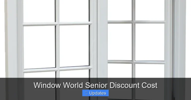 Window World Senior Discount Cost