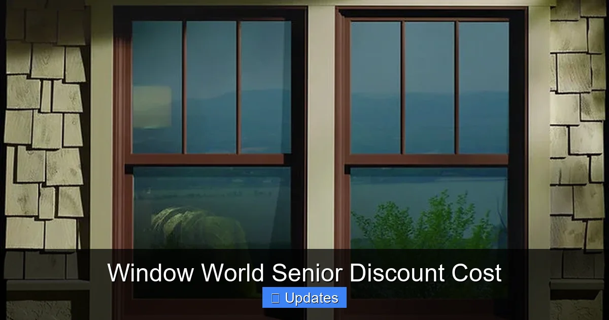 Window World Senior Discount Cost