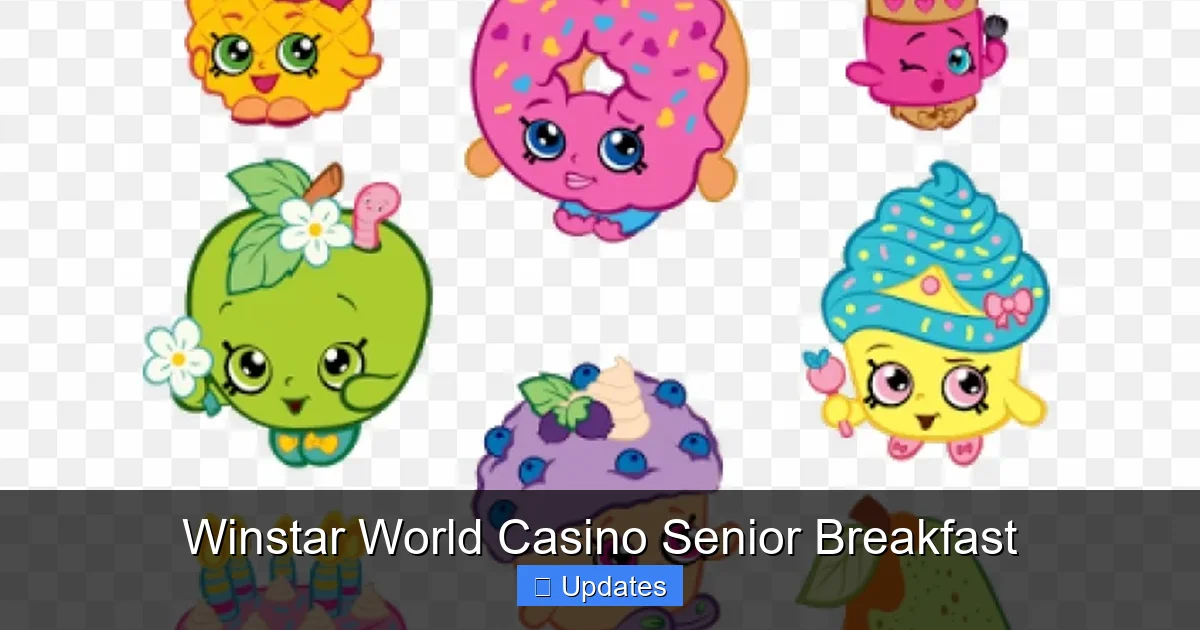 Winstar World Casino Senior Breakfast