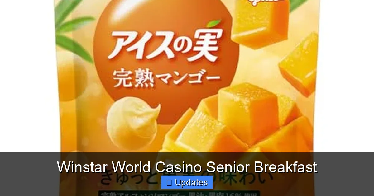 Winstar World Casino Senior Breakfast