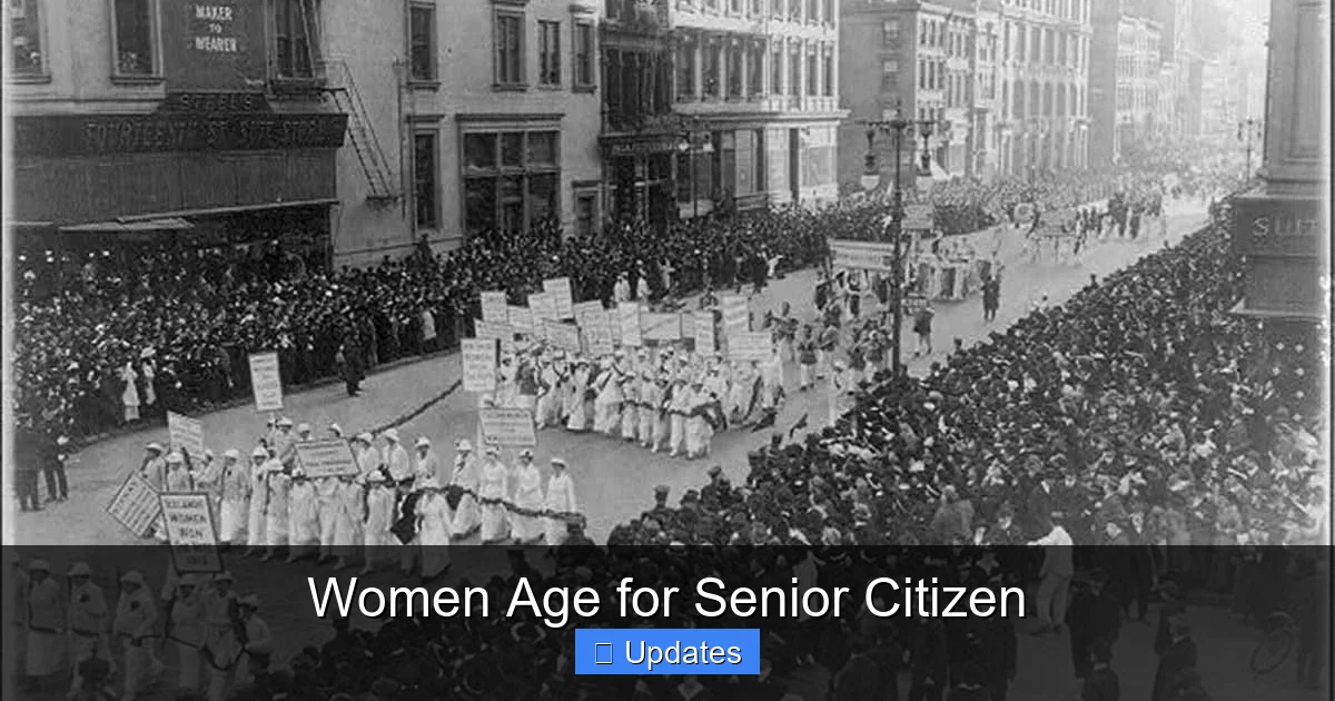 Women Age for Senior Citizen