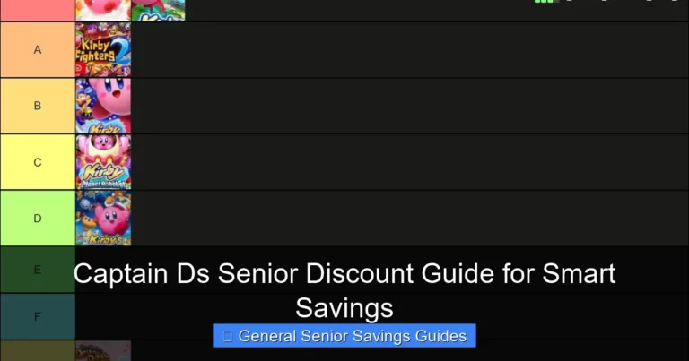 Captain Ds Senior Discount Guide for Smart Savings