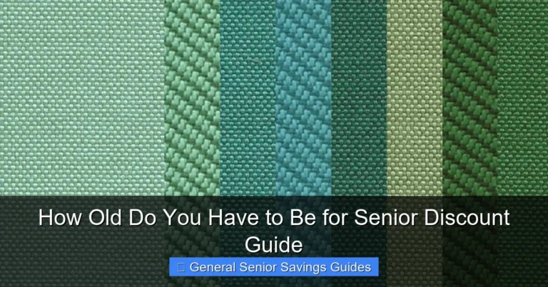 How Old Do You Have to Be for Senior Discount Guide