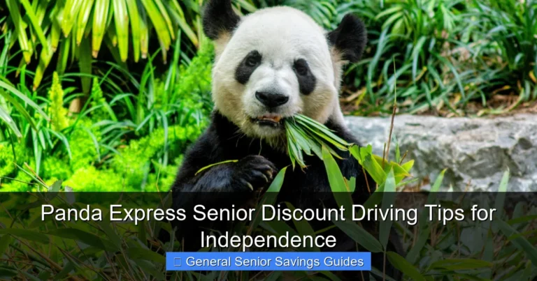 Panda Express Senior Discount Driving Tips for Independence