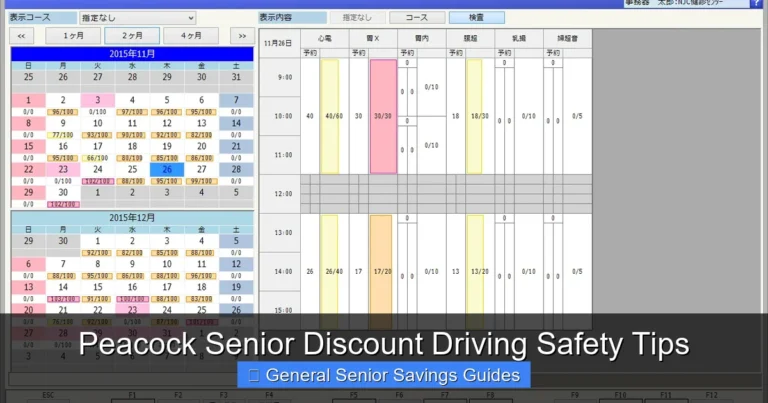 Peacock Senior Discount Driving Safety Tips