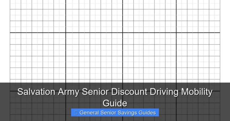 Salvation Army Senior Discount Driving Mobility Guide