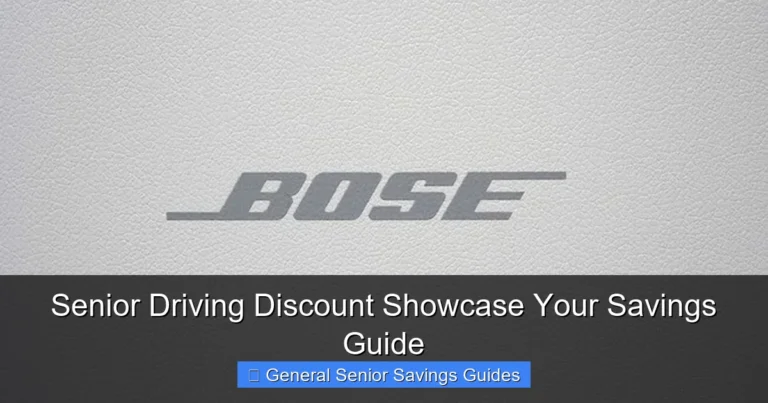 Senior Driving Discount Showcase Your Savings Guide
